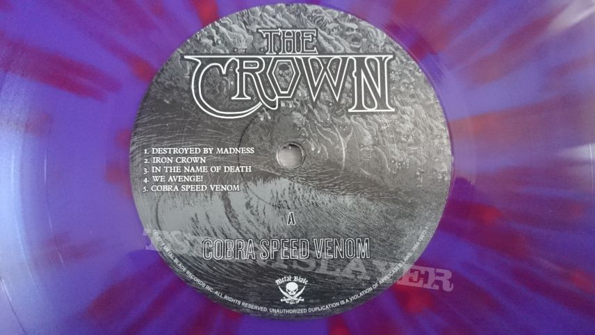 The Crown ‎- Cobra Speed Venom 12&quot; Purple / Red Splattered Vinyl + Poster