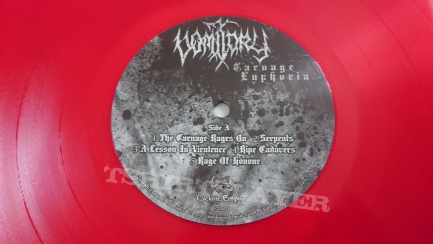 Vomitory - Carnage Euphoria 12&quot; Red Vinyl