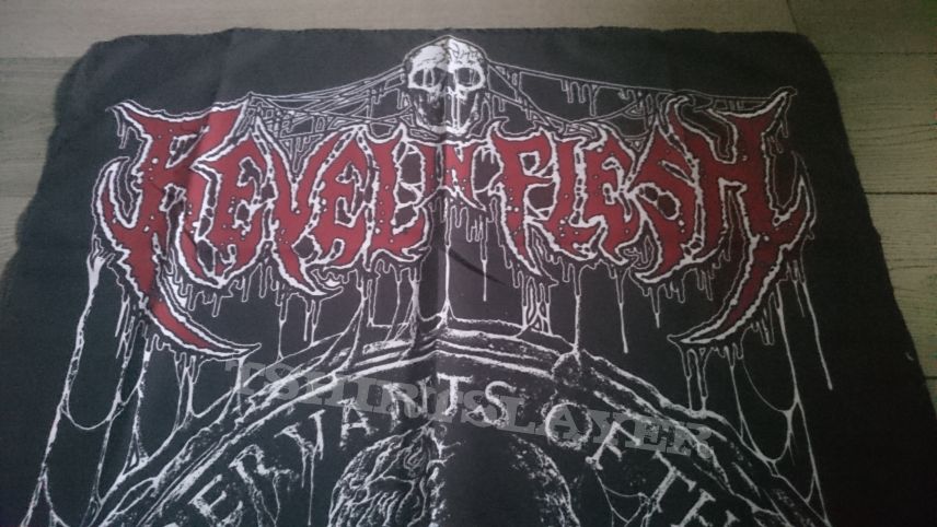 Revel In Flesh - Servants Of The Deathkult Posterflag