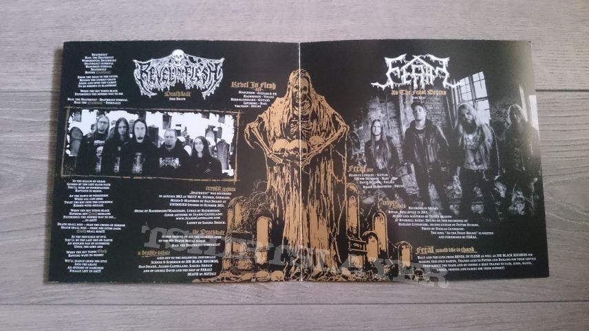 Revel In Flesh / Feral - The Deathkult EP 7&quot; Split Vinyl