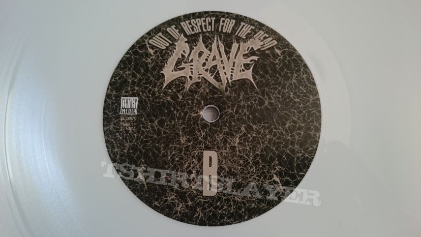 Grave - Out Of Respect For The Dead 12&quot; White Vinyl + Poster