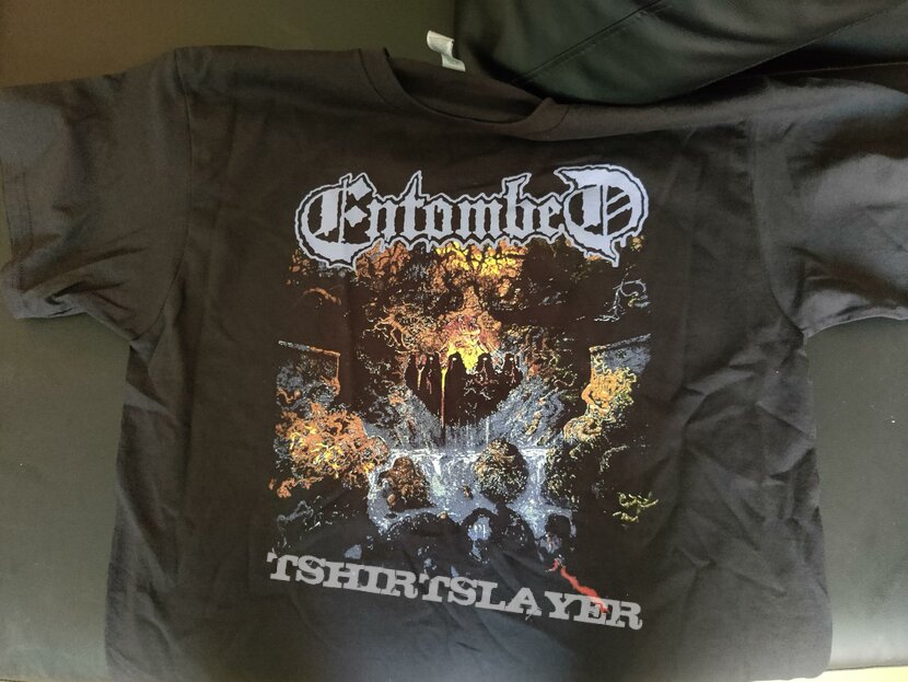 Entombed - Clandestine Album Artwork Re-Print T-Shirt 