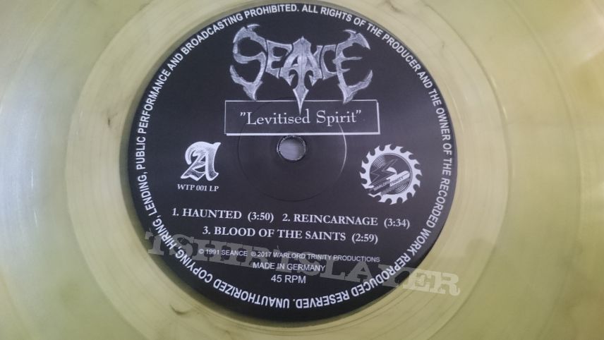 Seance - Levitised Spirit 12&quot; Yellow / Black Marbled Vinyl + Poster