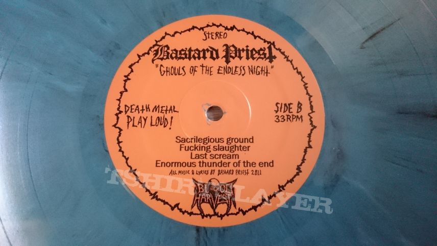 Bastard Priest - Ghouls Of The Endless Night 12&quot; Blue / Turquoise Splatter Vinyl