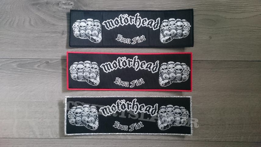 Motörhead - Iron Fist Strip Patch (All Borders)