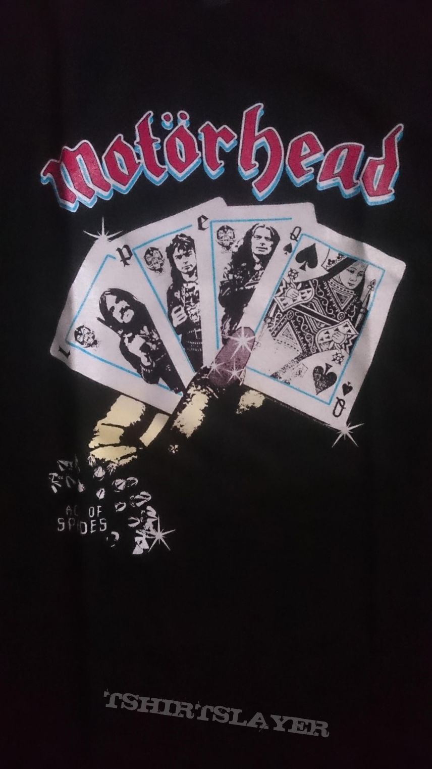 Motorhead T-Shirt Playing Card Band Official Black New