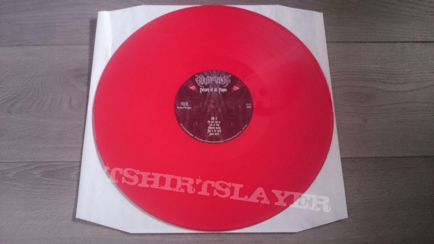 Revel In Flesh - Emissary Of All Plagues 12&quot; Red Vinyl + Poster