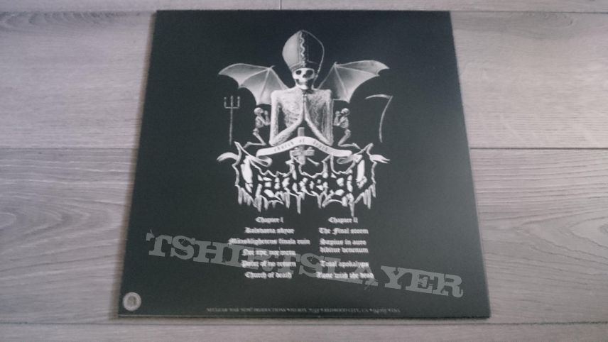 Vanhelgd - Church Of Death 12&quot; Maroon / Black/White Splatter Vinyl + Poster &amp; Sticker