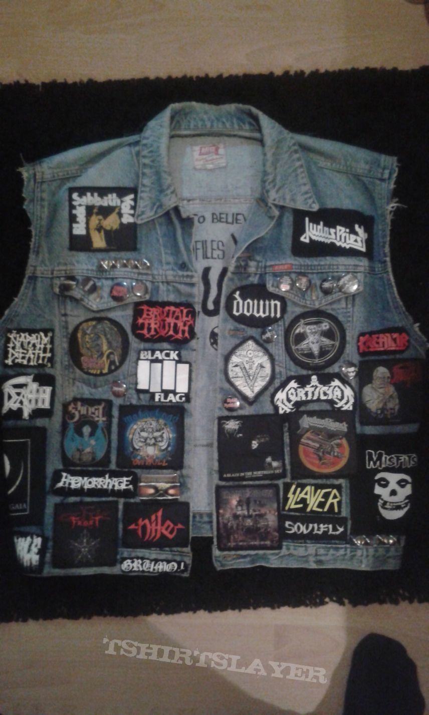Napalm Death Battle jacket-front reworked