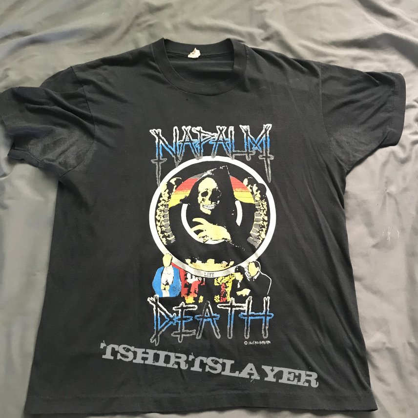 Napalm Death Grind Crusher Tour 1991 Shirt