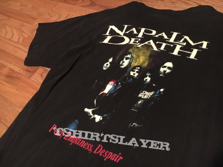 Napalm Death “Fear, Emptiness, Despair” t-shirt XL