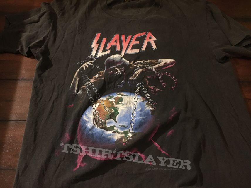 Slayer &quot;North American Intourvention&quot; t-shirt XL