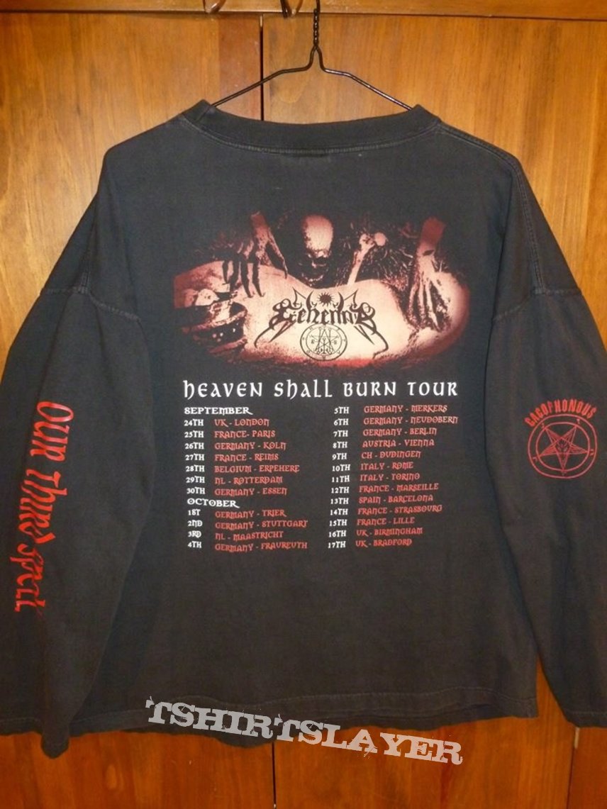 Gehenna - Malice/Heaven Shall Burn/Marduk 1996 Tour Cacophonous Records Long Sleeve 
