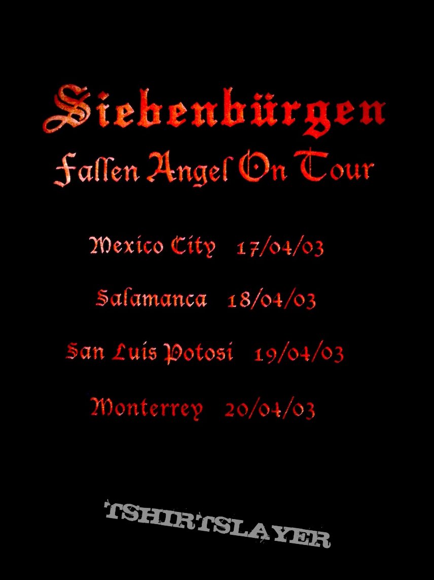 Siebenbürgen ~ 2003 Tour Plagued Be Thy Angel/Fallen Angel 