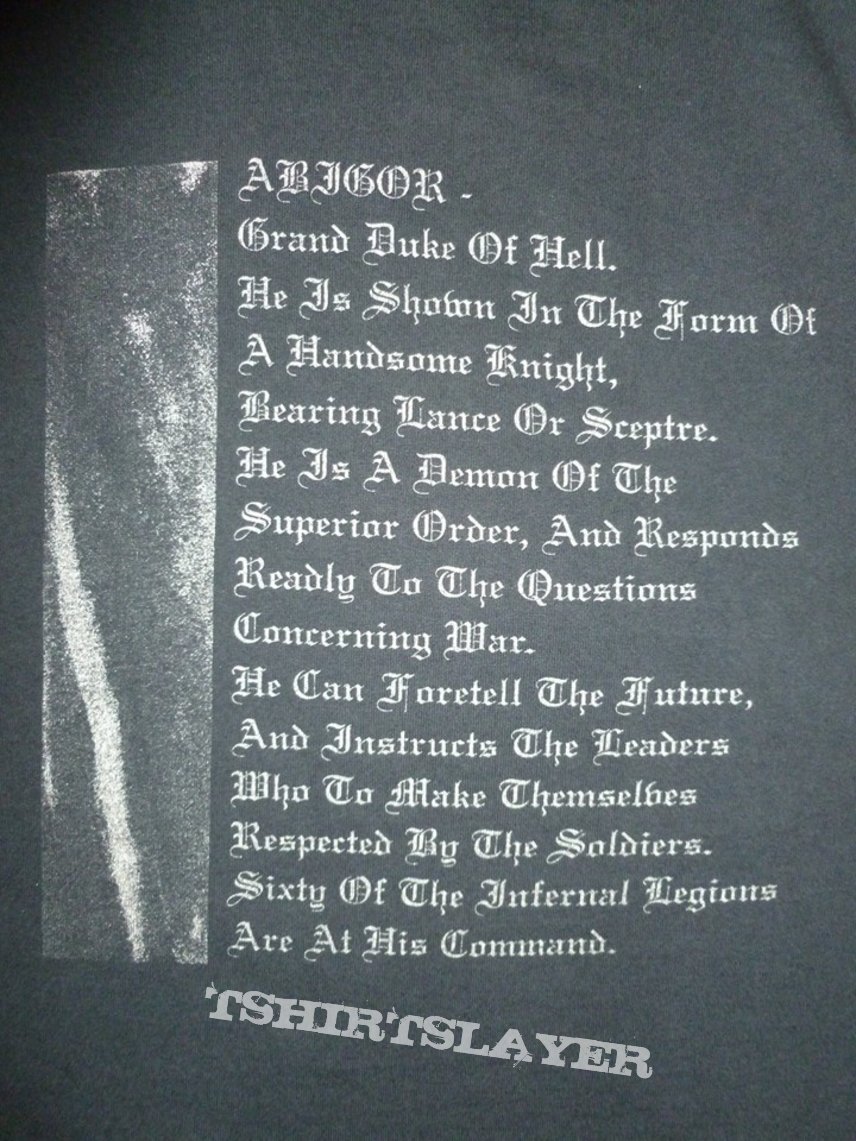 Abigor - The Grand Duke of Hell 1997 Long Sleeve Napalm Records