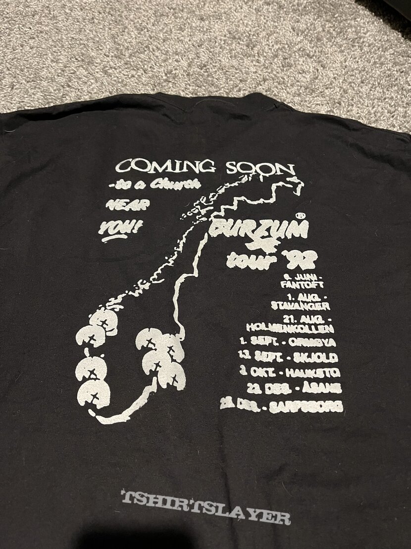 Burzum - “Coming Soon to a Church Near You” shirt