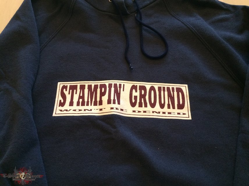 STAMPIN GROUND hooded shirt