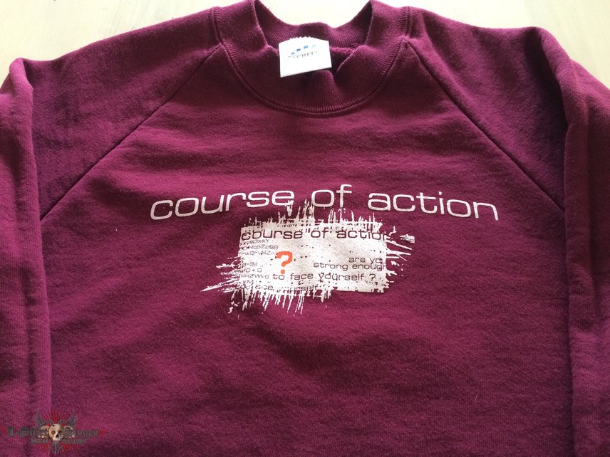 COURSE OF ACTION &quot;revolt will never end&quot; crewneck