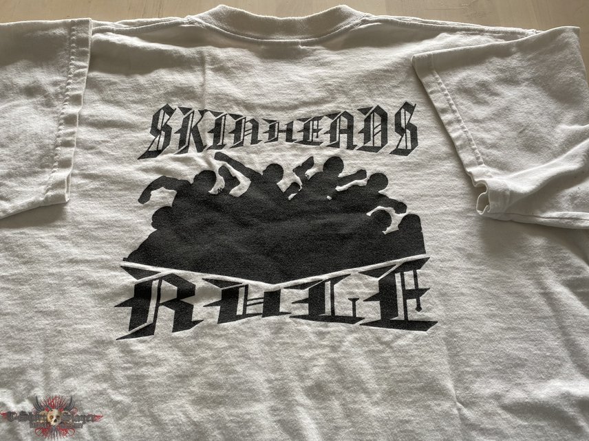 NO REDEEMING SOCIAL VALUE &quot;skinheads rule&quot; t-shirt