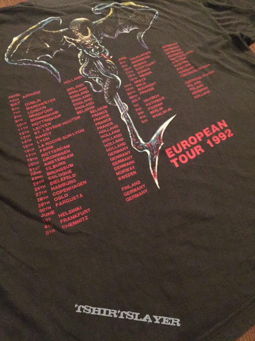 Obituary- The End Complete European Tour 1992 shirt