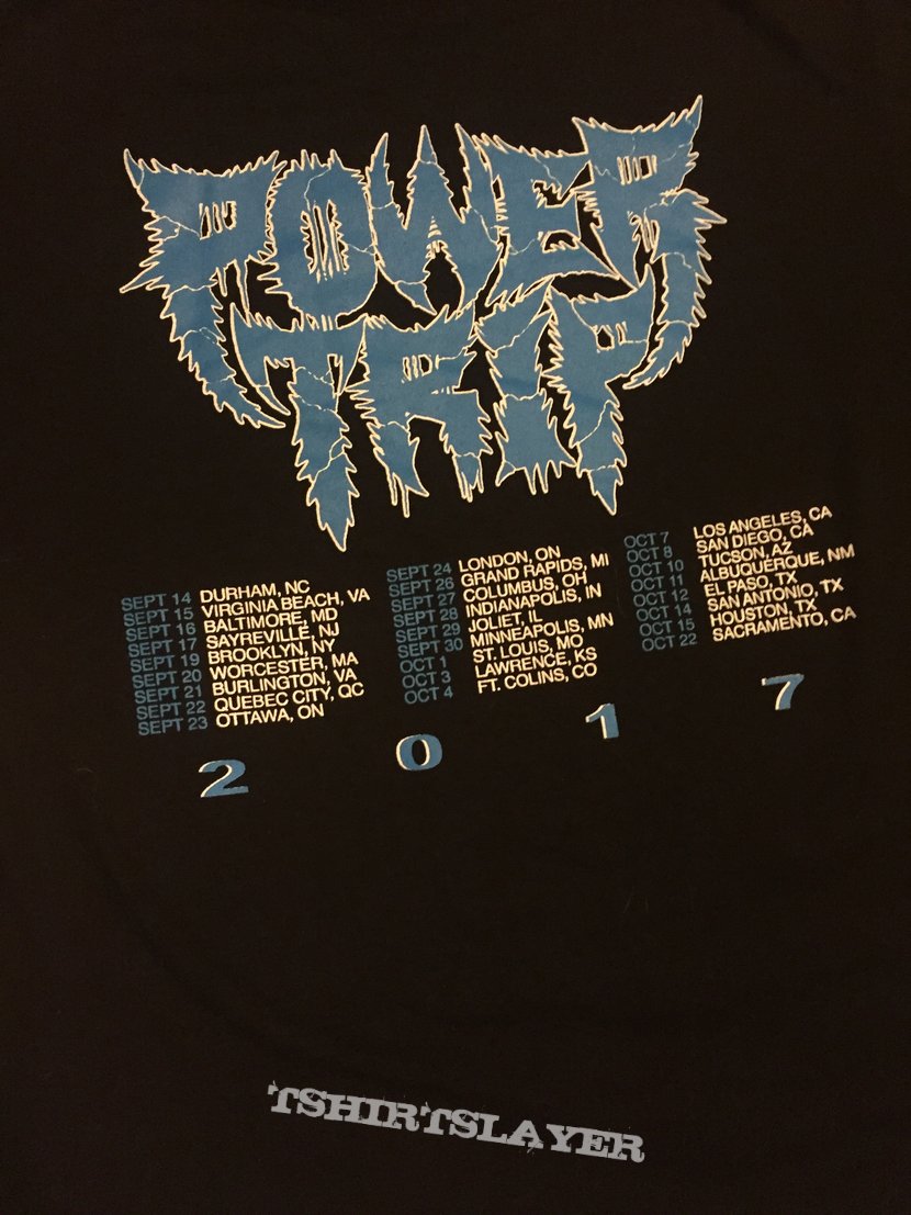 Power Trip - Indoctrinating Violence 2017 tour shirt 