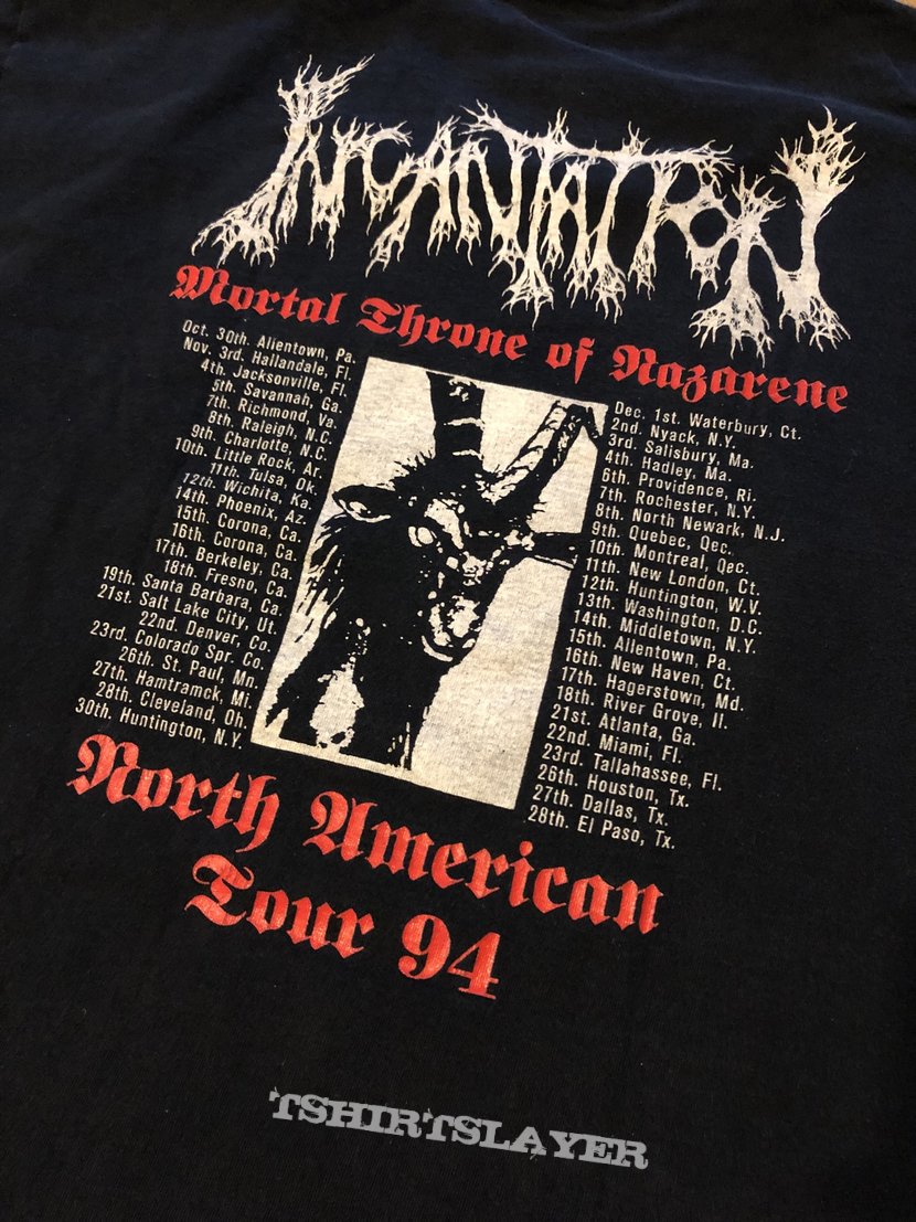 Incantation - Mortal Throne of Nazarene North American tour 94