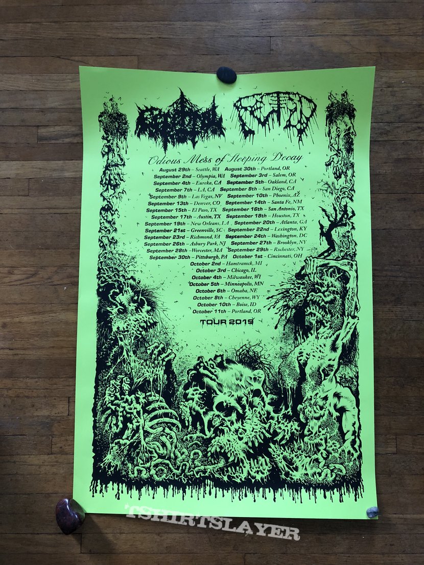 Fetid - Cerebral Rot tour poster 