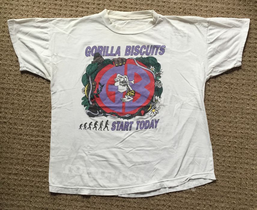 Gorilla Biscuits &quot;Start Today&quot; 1989 European Tour T-Shirt
