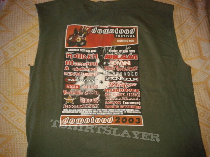 Iron Maiden Download Festival Shirt 2003
