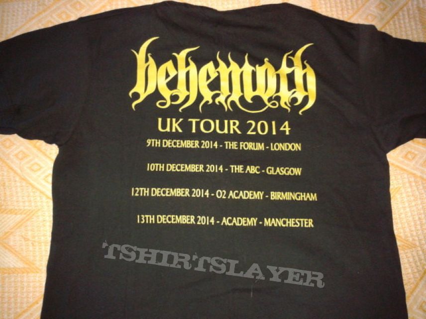 Behemoth The Satanist UK Tour Shirt