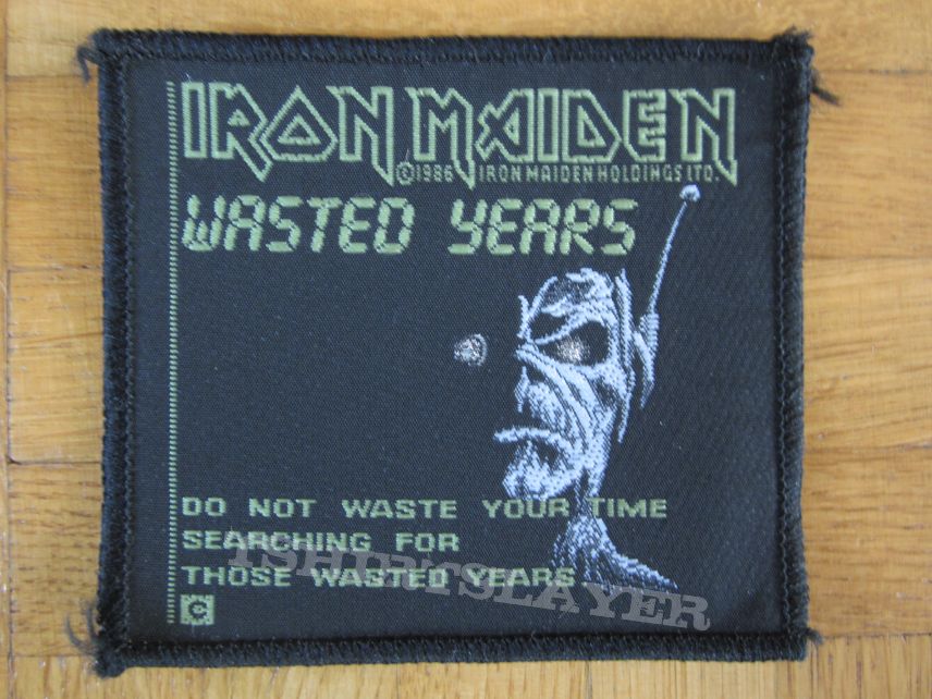 Iron Maiden - Wasted Years Patch 1986