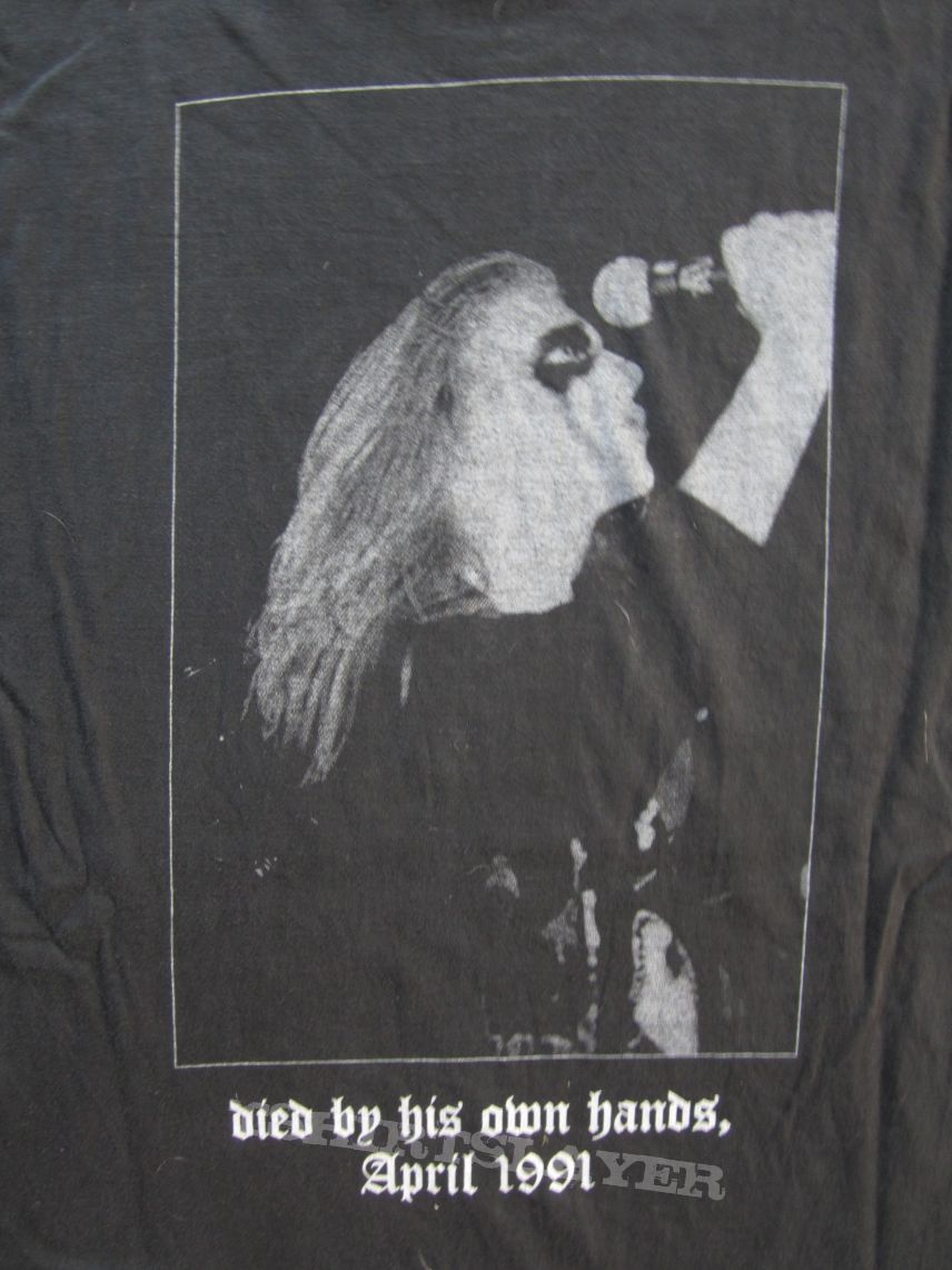 Mayhem - Live In Leipzig / Died By His Own Hands (Dead Tribute) Longsleeve 1993? (Size XL)