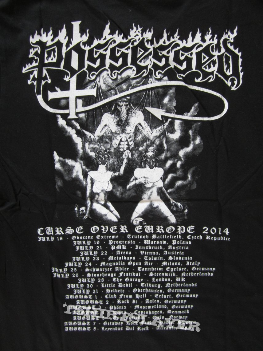 Possessed - Curse Over Europe 2014 Tour T- Shirt (Size M)