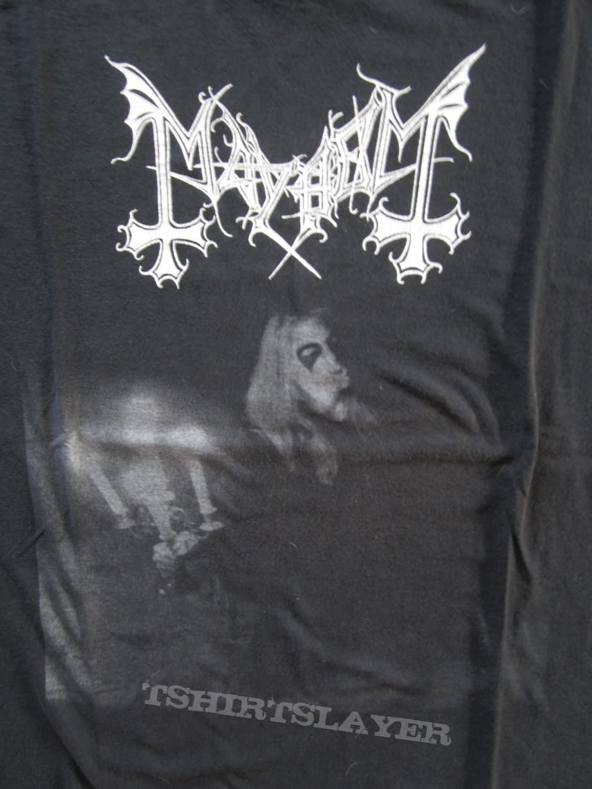 Mayhem - Live In Leipzig / Died By His Own Hands (Dead Tribute) T- Shirt 1993? (Size XL)