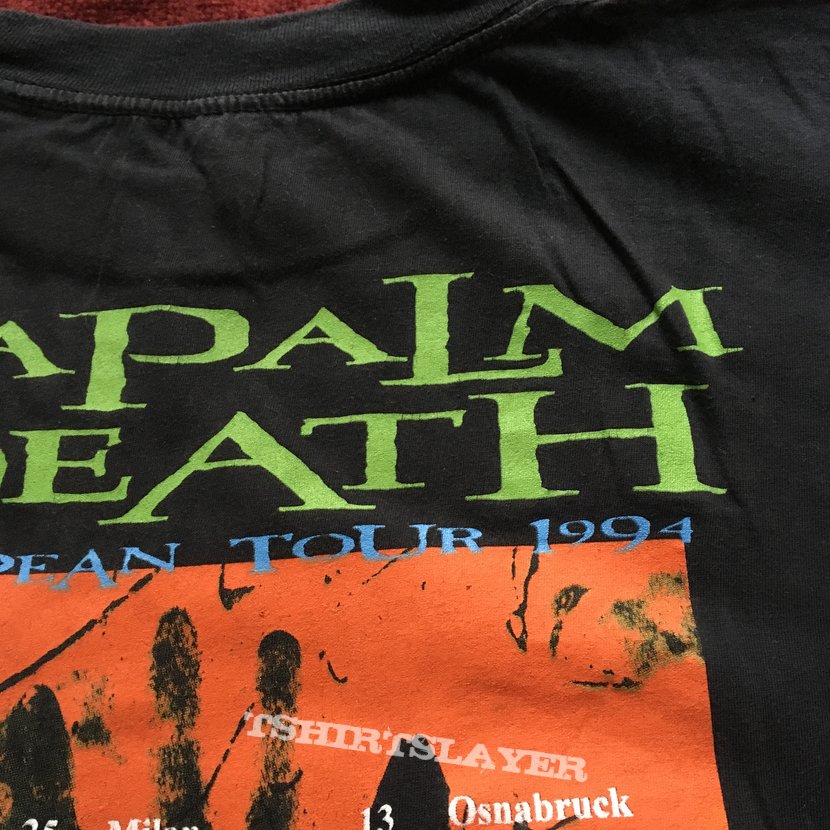 Napalm Death fear emptiness Despair tour TS 94