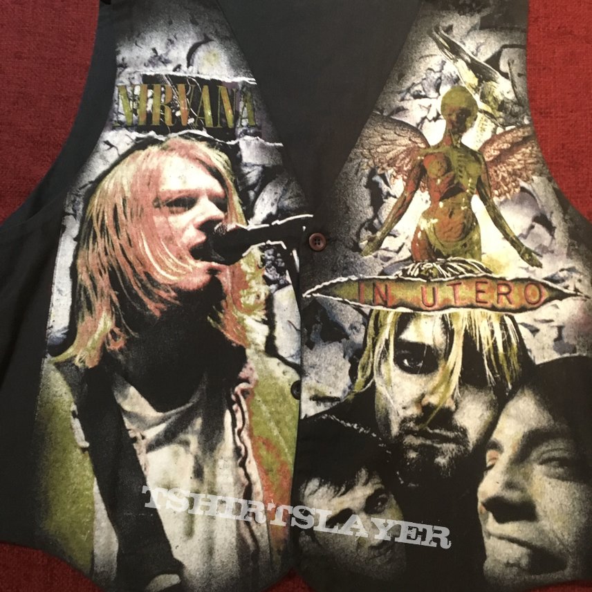 Nirvana vest 90s in utero