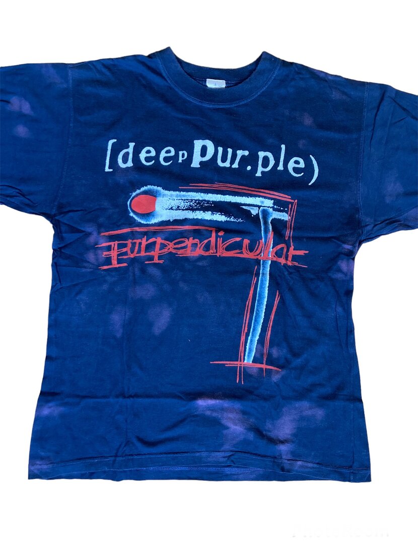 Deep purple perpendicular tour tie dye