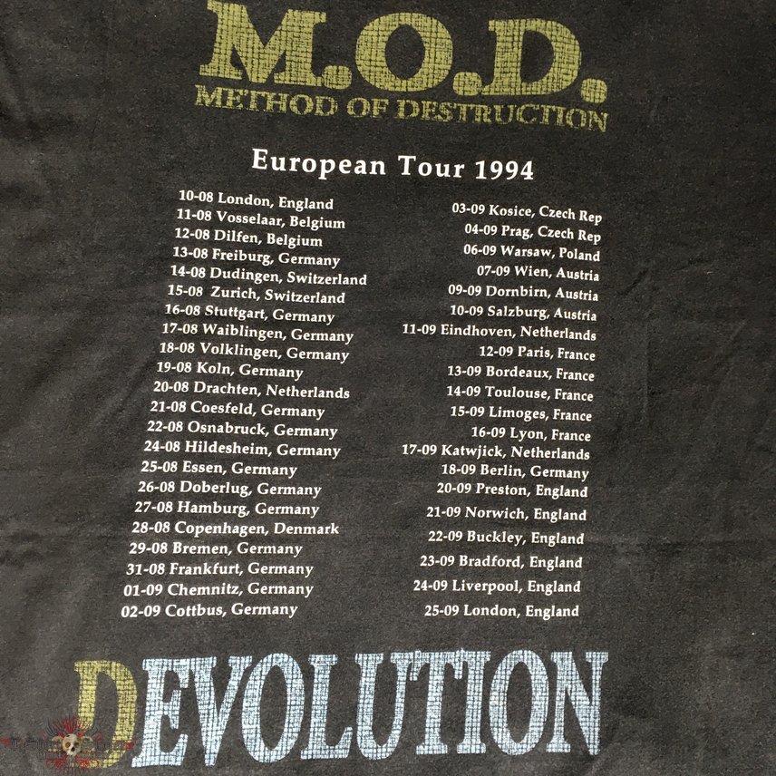 M.O.D. M.O.D devolution tour 94