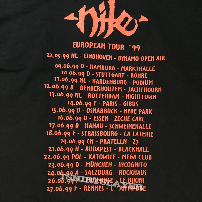 Nile tour shirt 99