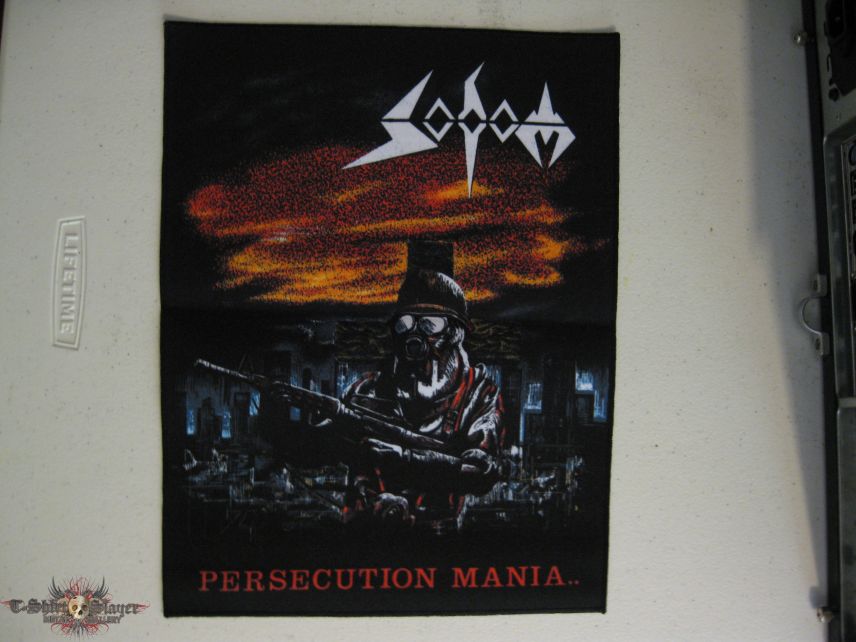 Sodom Persecution Mania Printed Backpatch