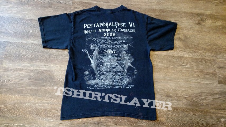 Belphegor Pestapokalypse VI North American Campaign 2006-2007 Tour Shirt