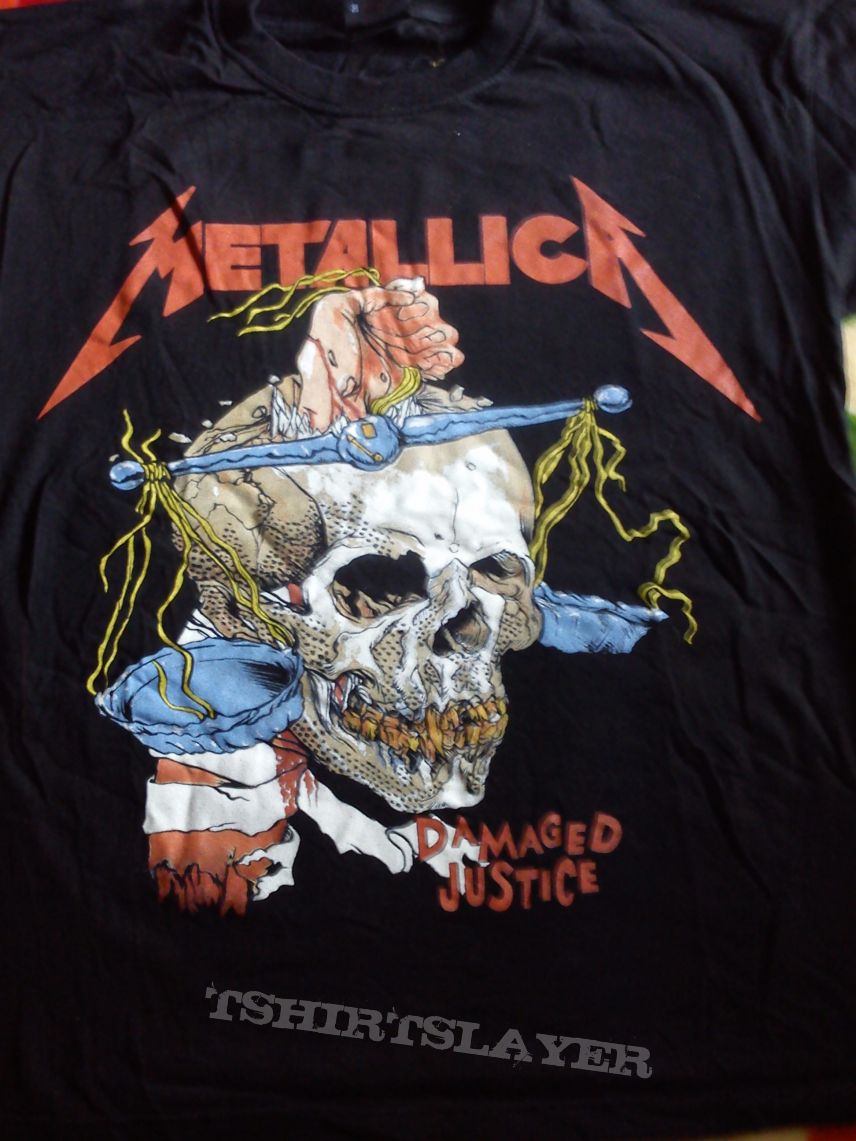 Metallica - damage justice tour tshirt | TShirtSlayer TShirt and