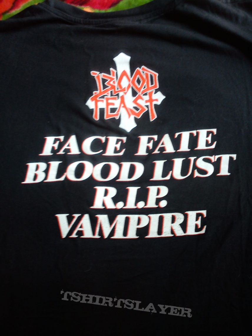 Blood Feast - face Fate rare tshirt