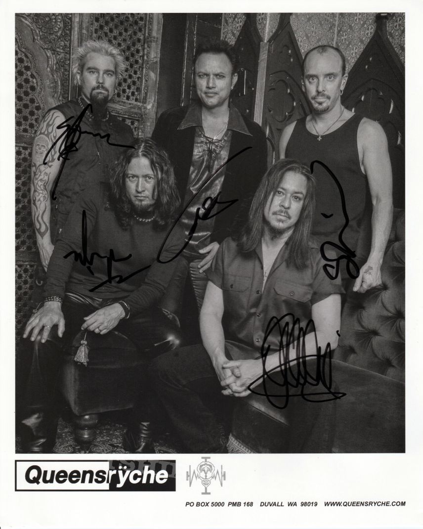 Queensryche Autographed Fan Club Photo