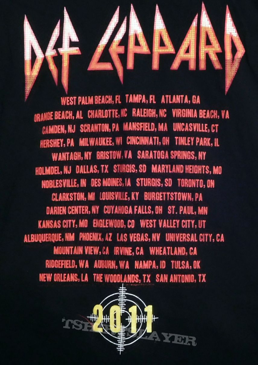 DEF LEPPARD 2011 Tour Shirt - Mirror Ball