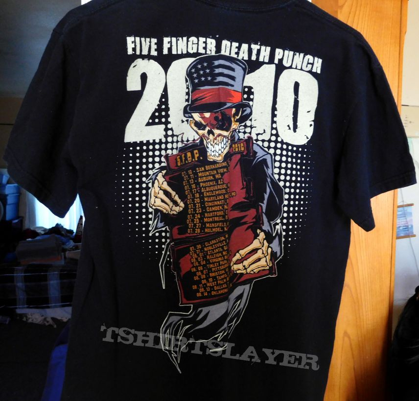 FIVE FINGER DEATH PUNCH 2010 Concert r  Shirt 