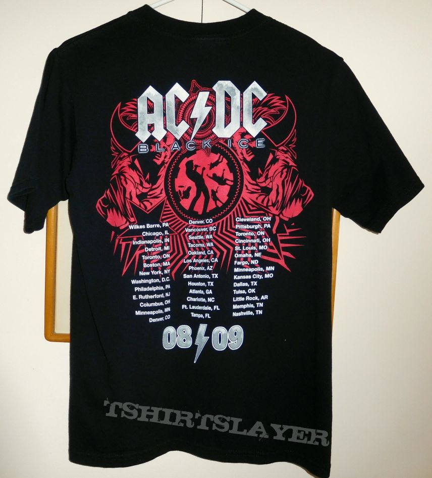 AC/DC 2008 2009 Tour Shirt - Rock N Roll Train | TShirtSlayer TShirt ...