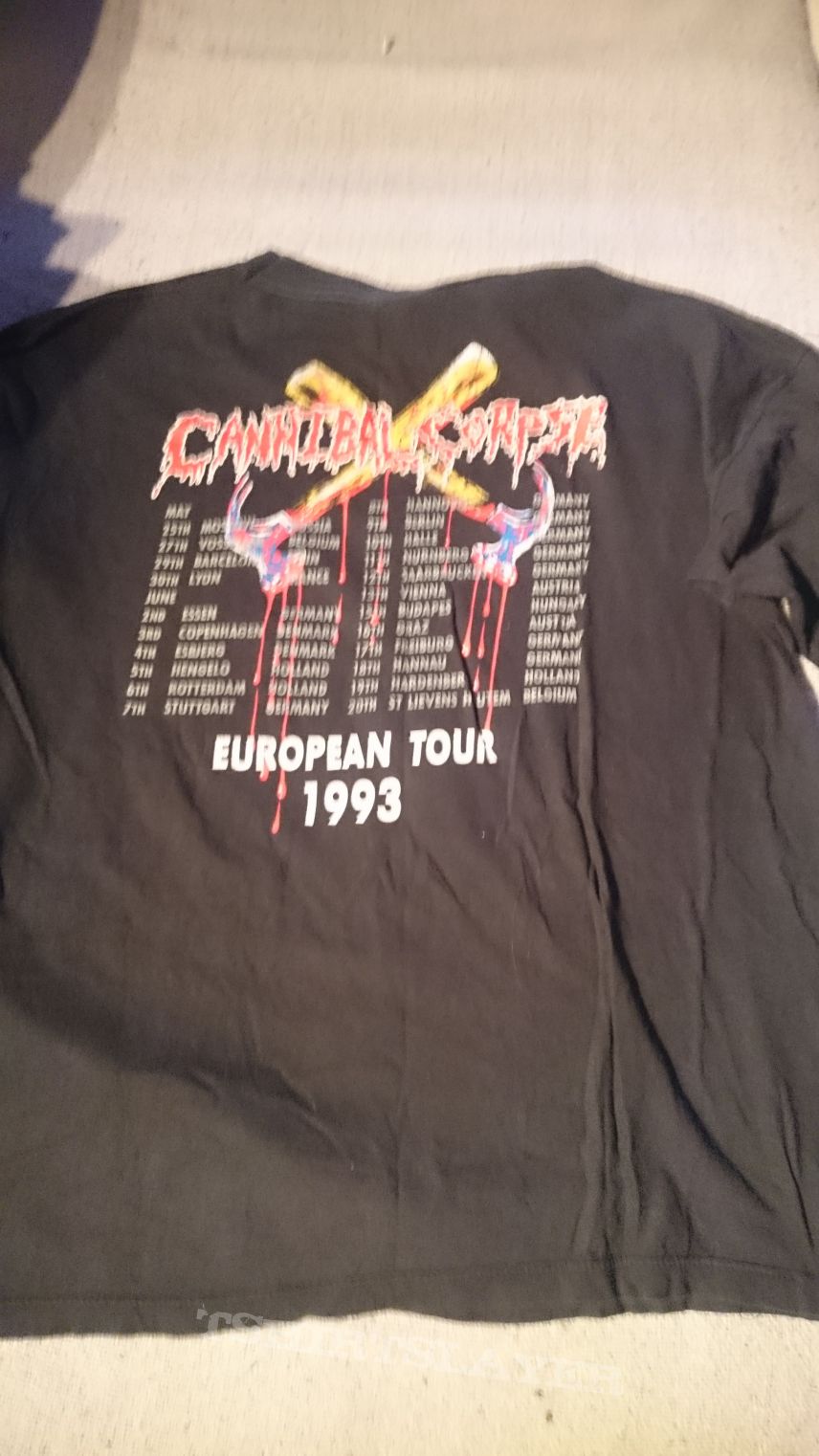 Cannibal Corpse Hammer smashed Face Tour Longsleeve 1993 (signed)