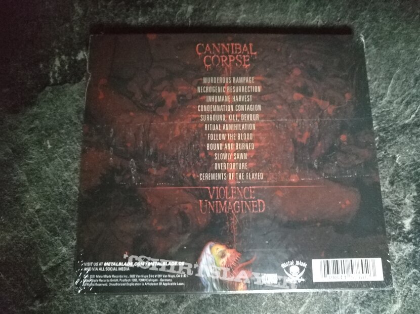 Cannibal Corpse Violence Unimagined   (alternate Cover ) CD
