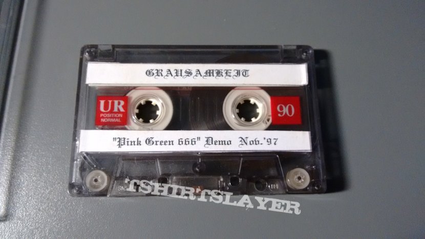 Grausamkeit/Anger of Gods promo tape 2000 Pink Green 666 Split Tape